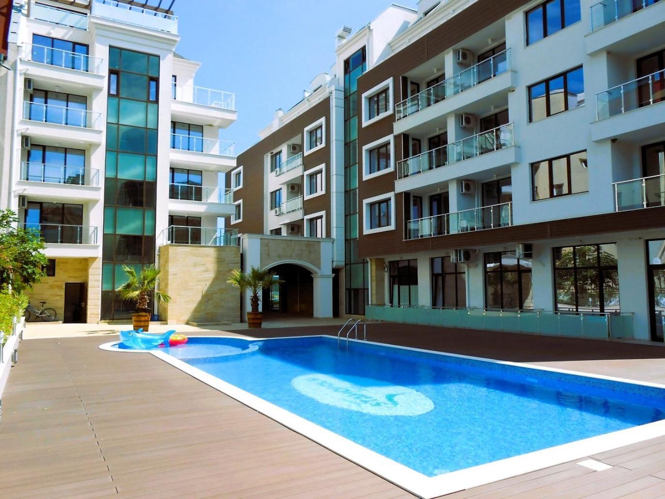 Apartments Stamopolu Lux With Pool View Приморско Экстерьер фото